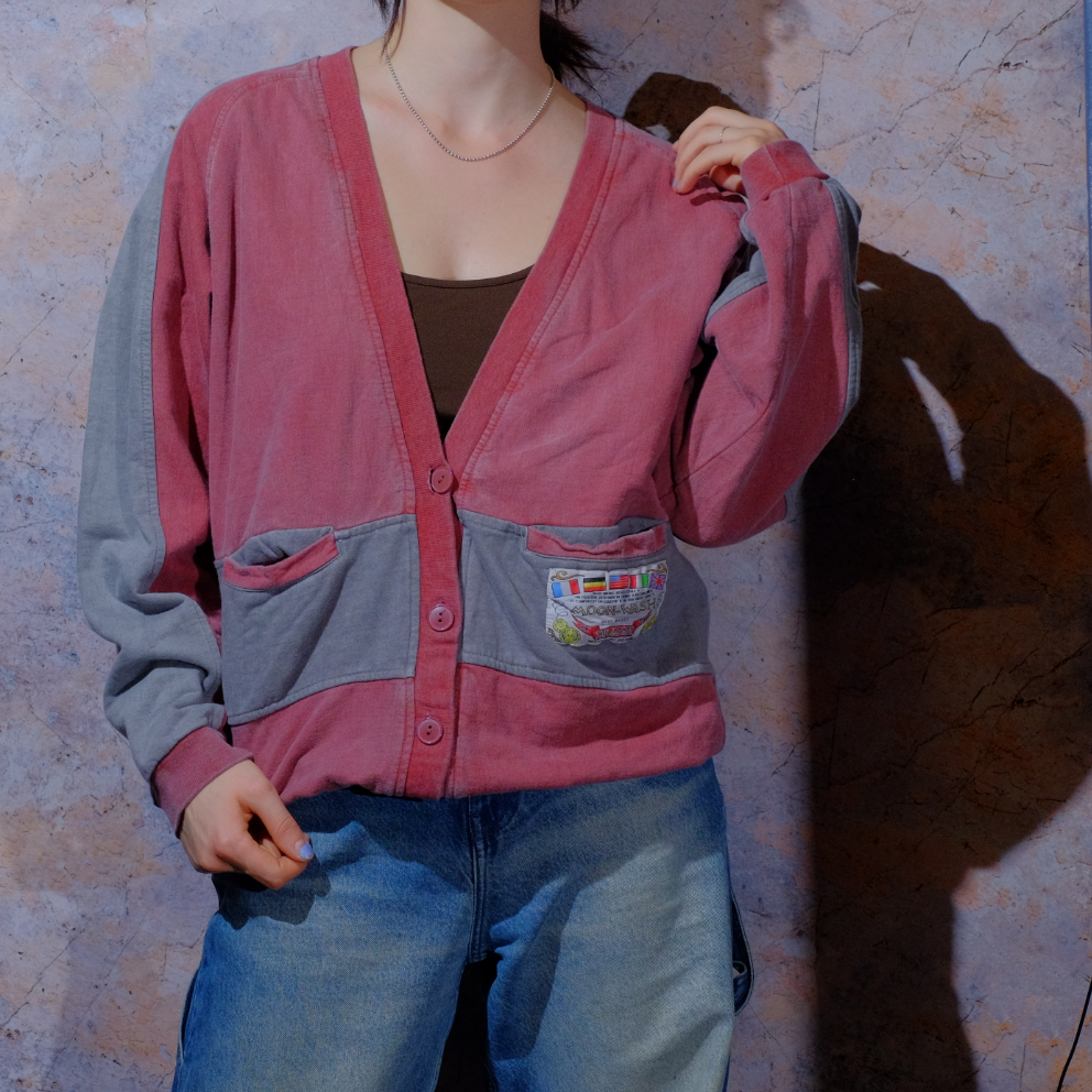 velvet skyfall grey and burgundy jacket