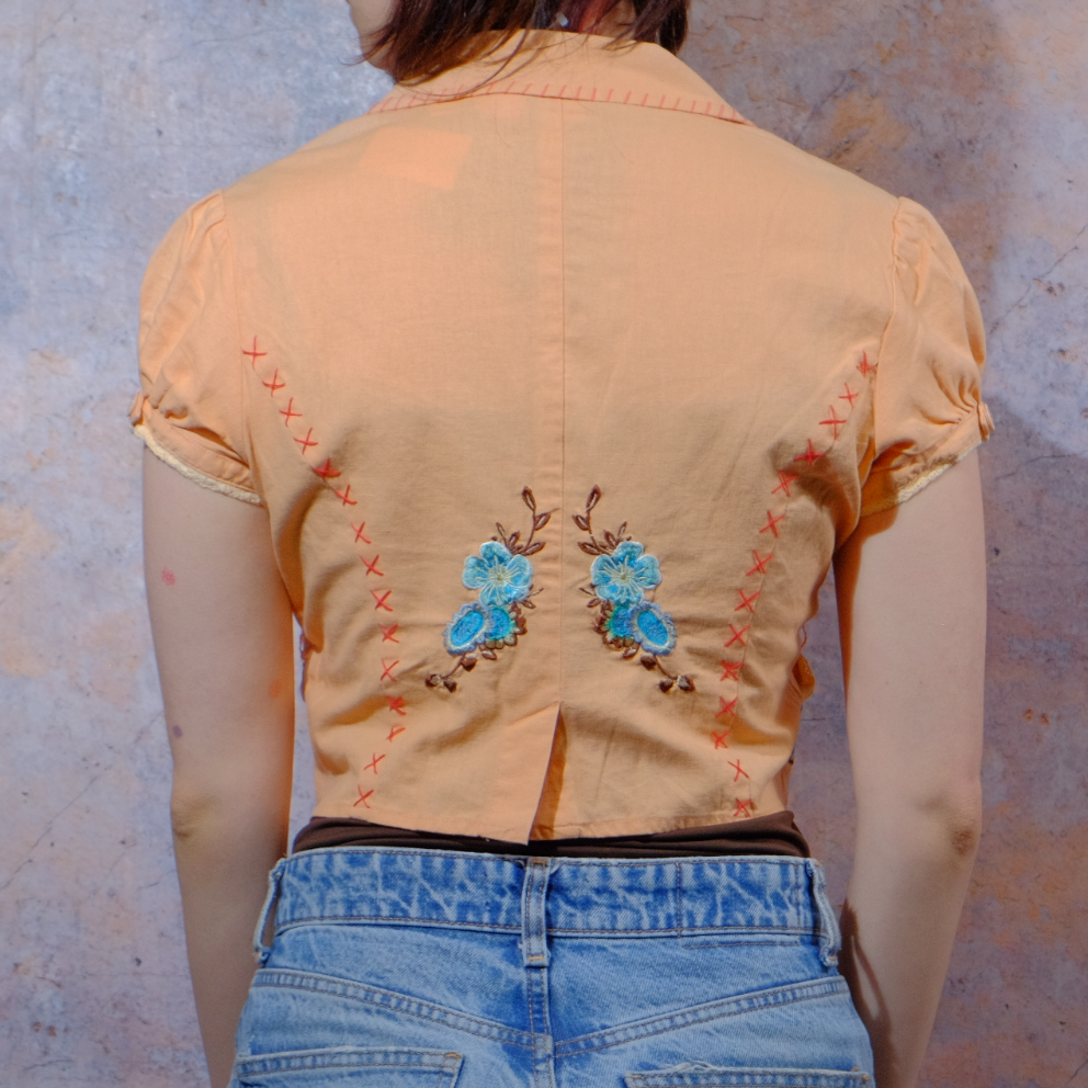 fairy dust and rainbows coral top