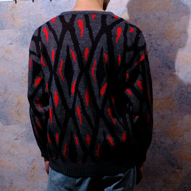 you control the tempo gray pullover with red details