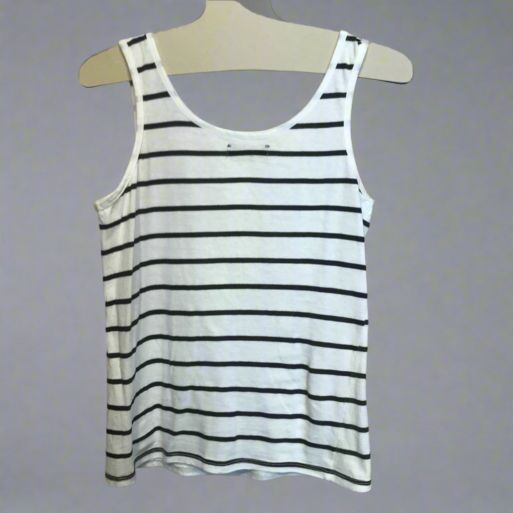 free soul black and white top