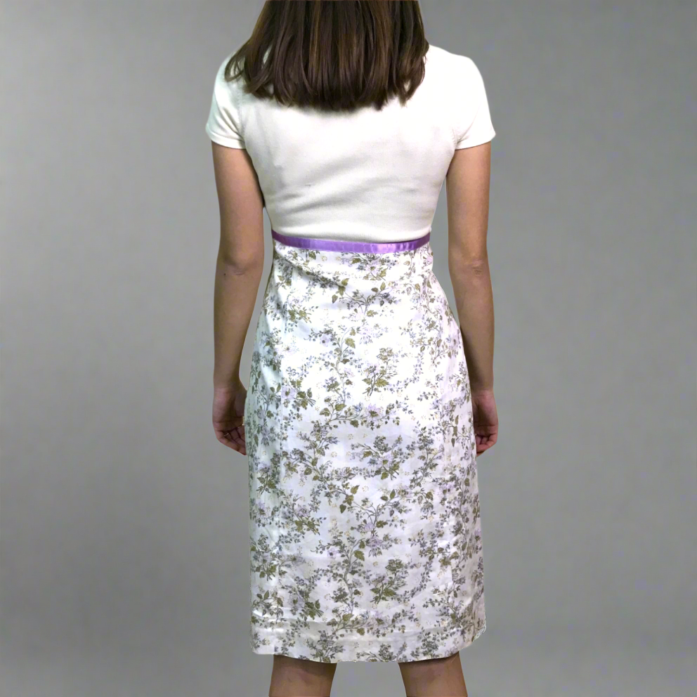 bride’a best friend white floral dress