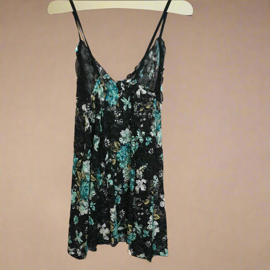 black rose petals in the pool lingerie