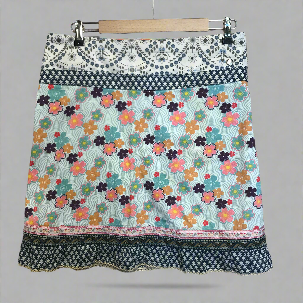 purple haze floral skirt