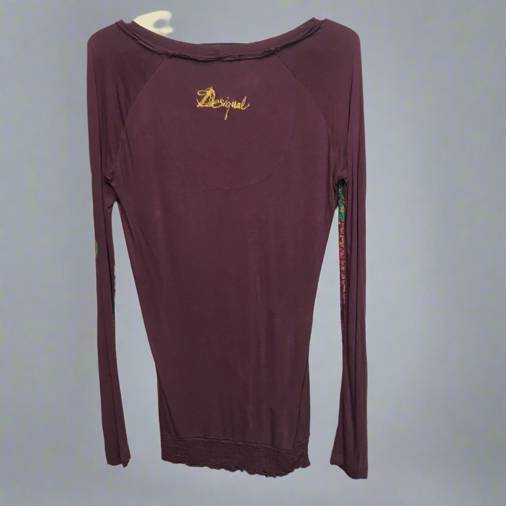 festive jungle purple top