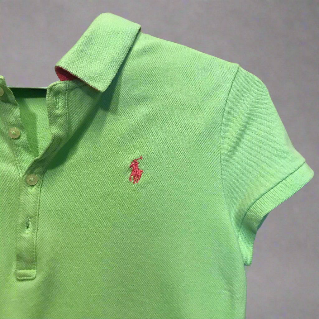 ralph lauren green polo top