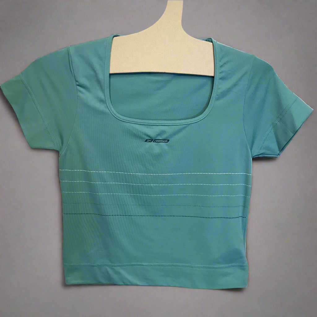 rebook baby blue tee