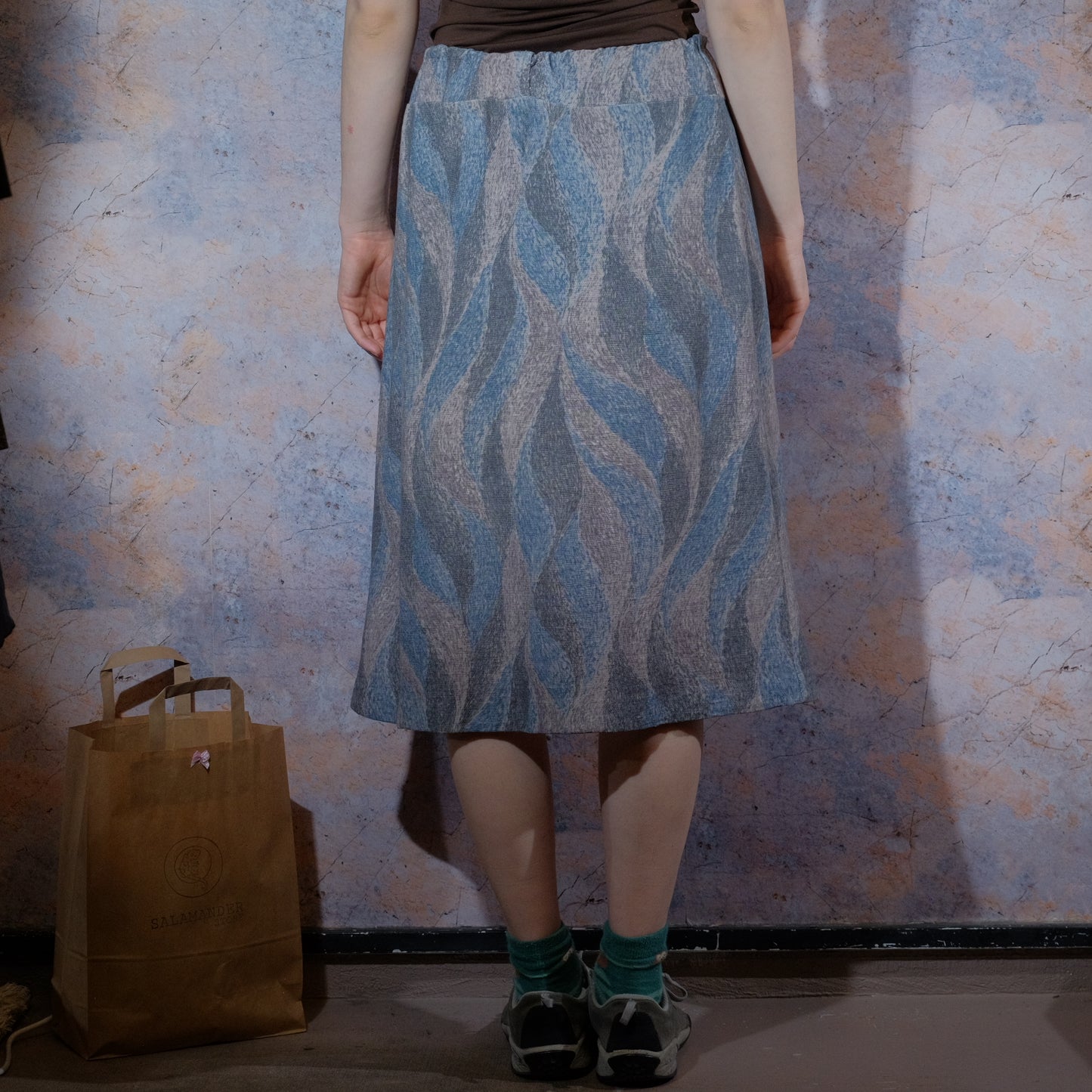 broken iceberg patterned skirt