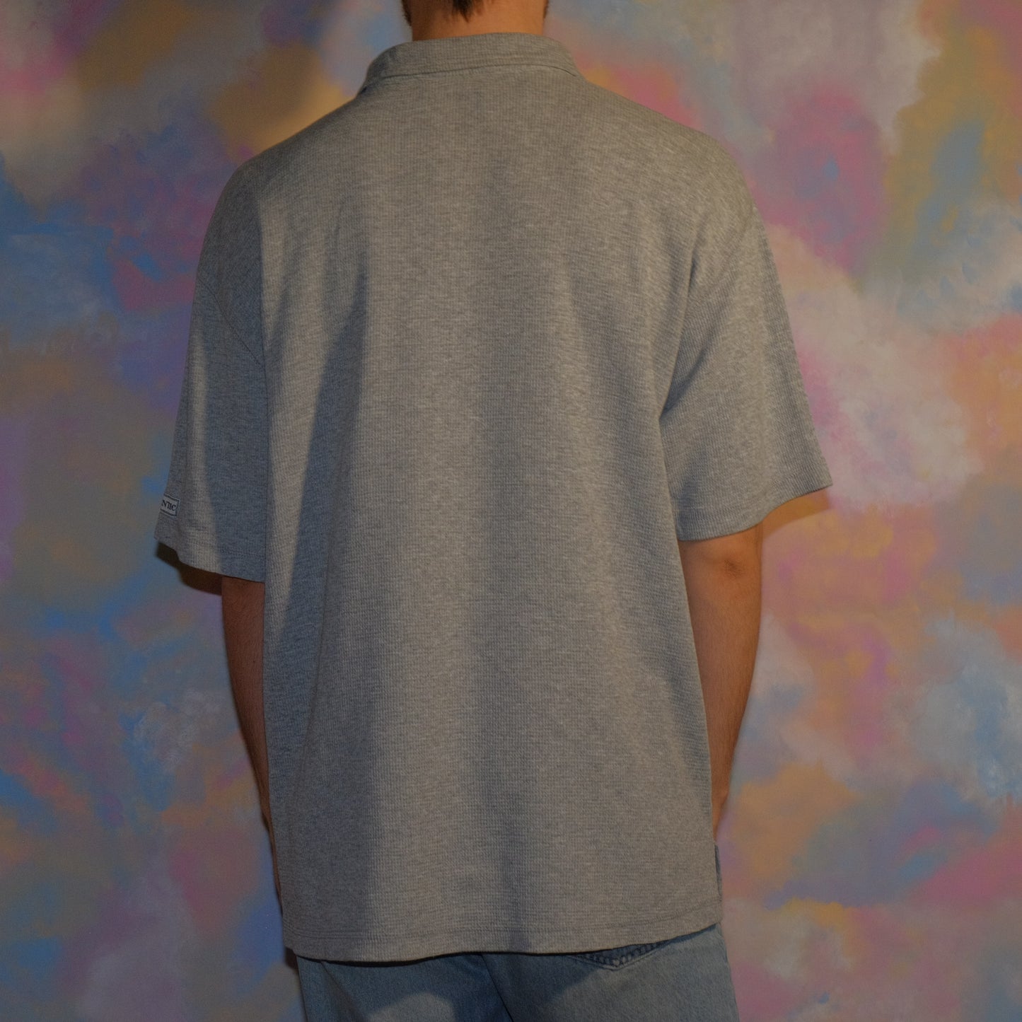 casual wednesday gray polo shirt