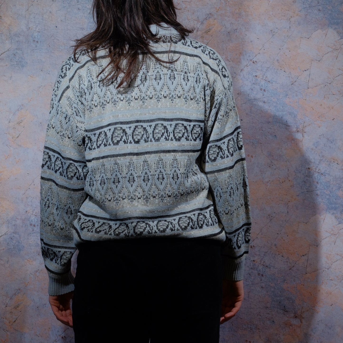 shadows of the past gray pullover