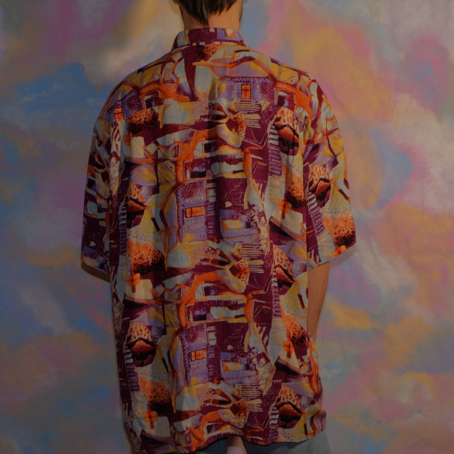 quite the thing huh?! colorful shirt