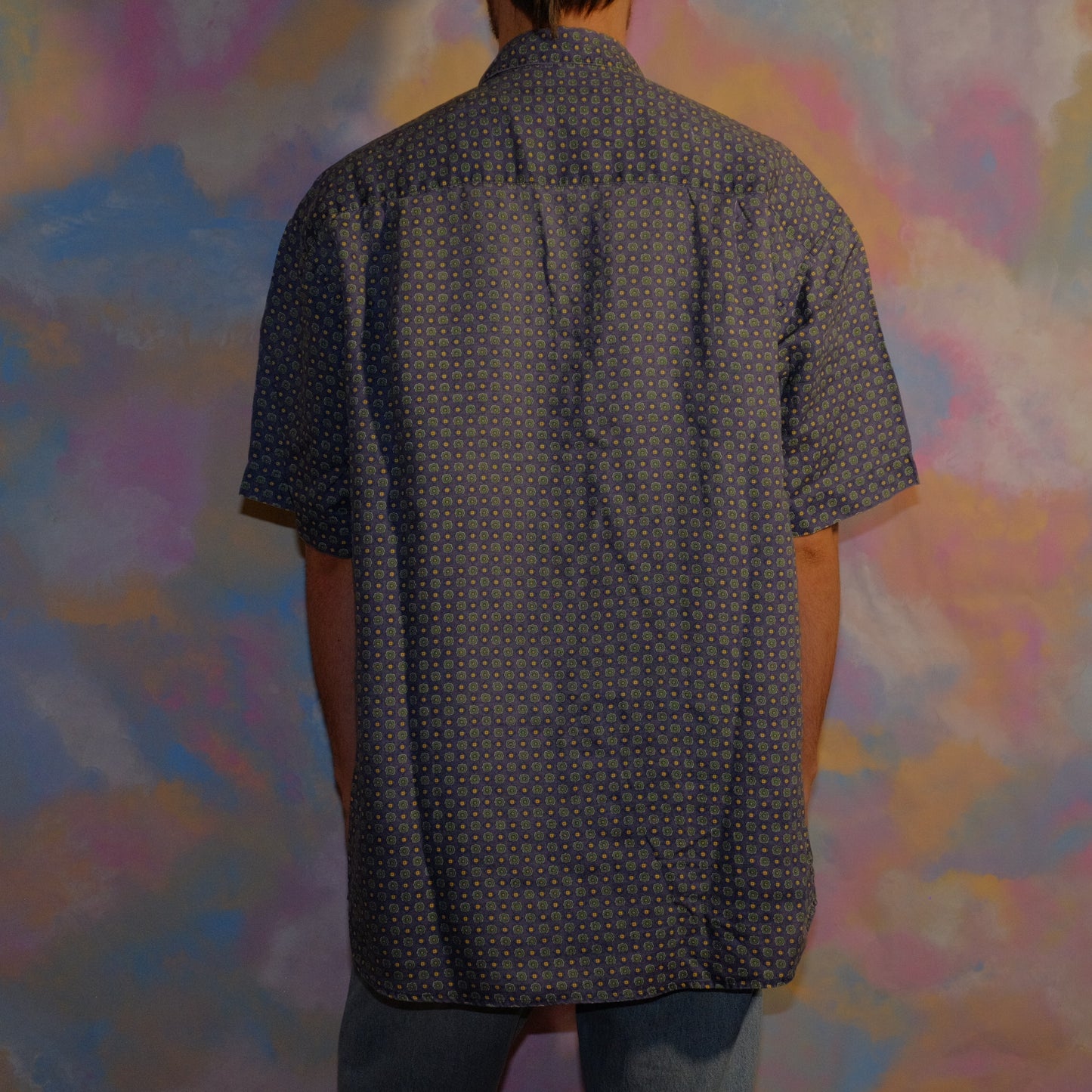 fredo espresso sketo pliz blue shirt