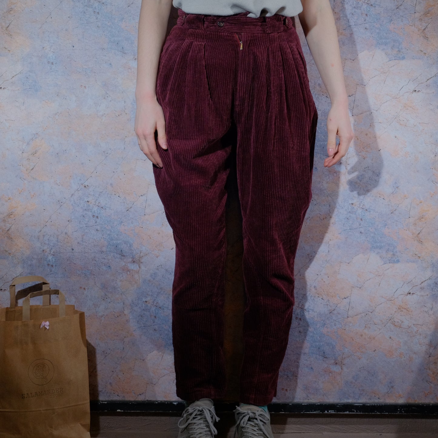 sweet potatoes burgundy corduroy pants