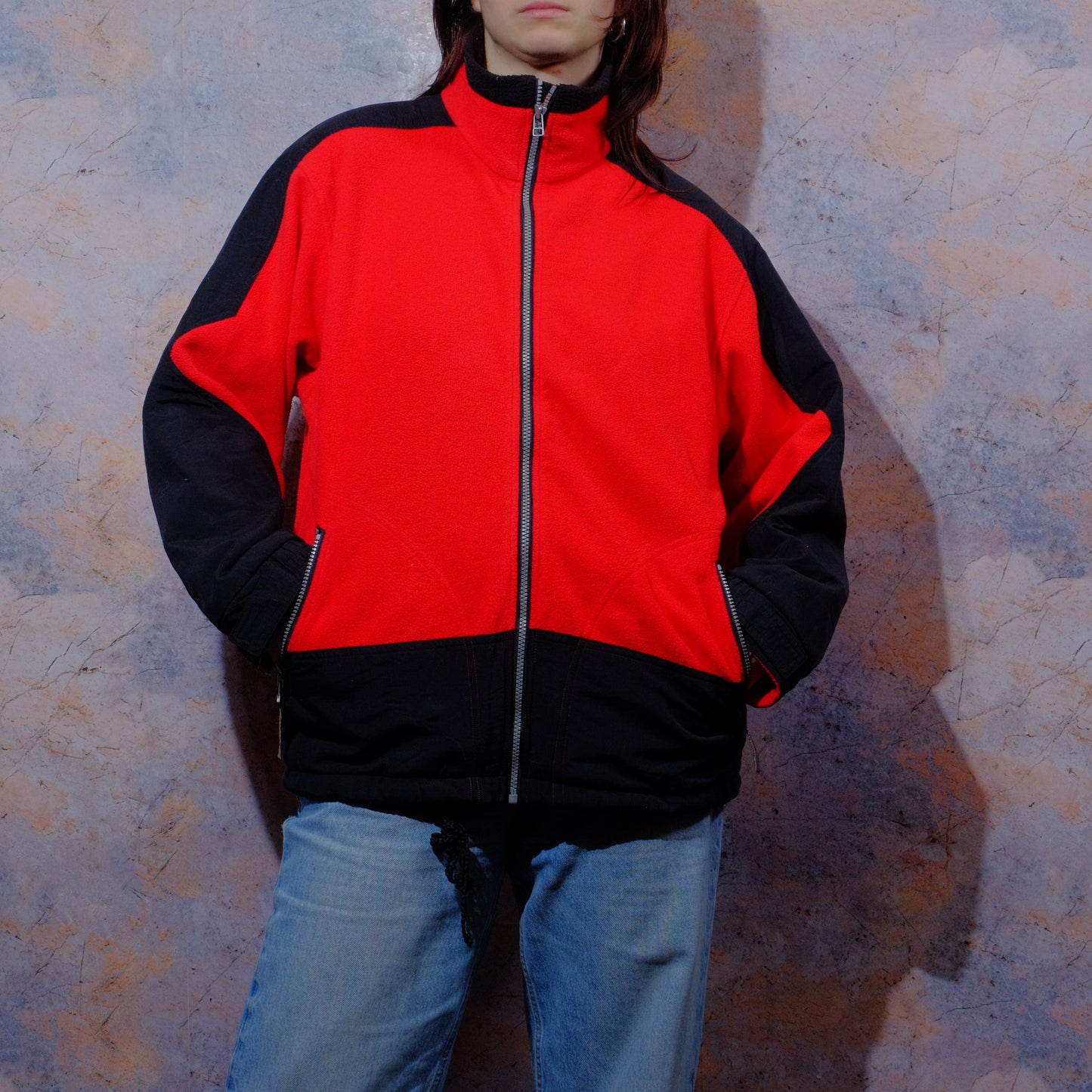 is there anything else I can do for you today? red fleece jacket