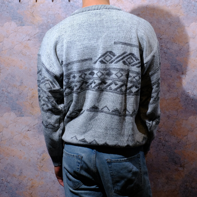 winter swimming gray pullover
