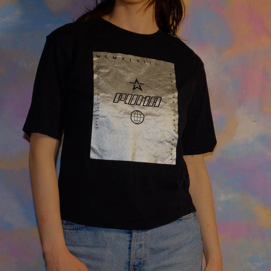 sparkling puma black t-shirt