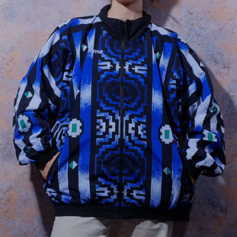 move your feet dark blue jacket
