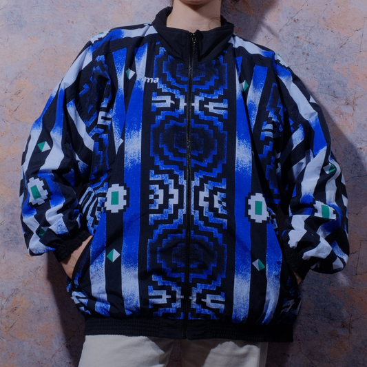 move your feet dark blue jacket