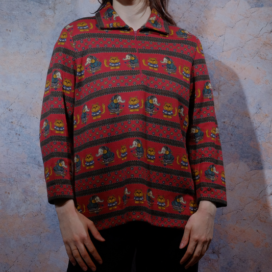 cute cute cute patterned sweater