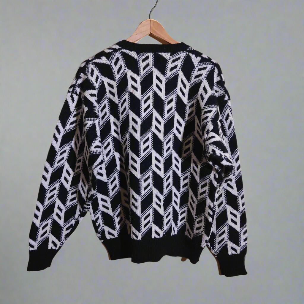 makes you wanna swing both ways black and white pullover