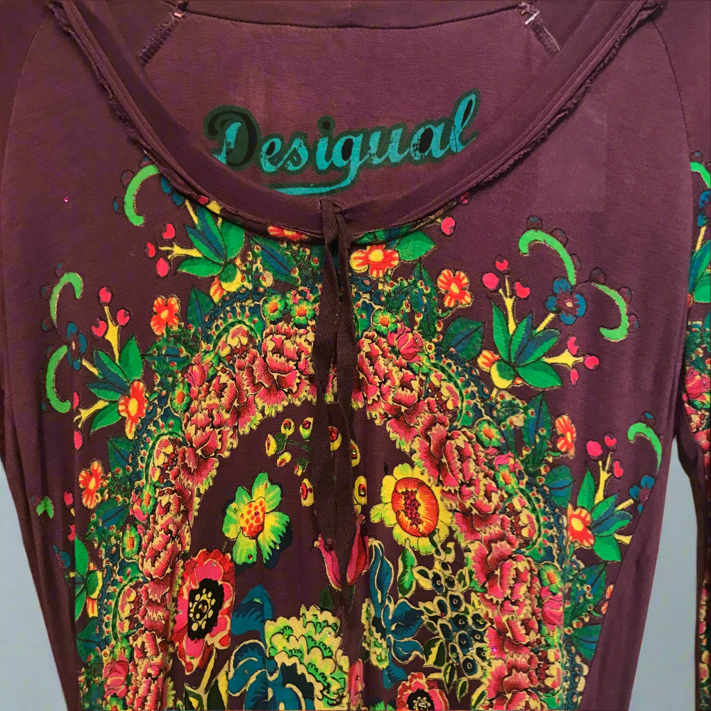 festive jungle purple top