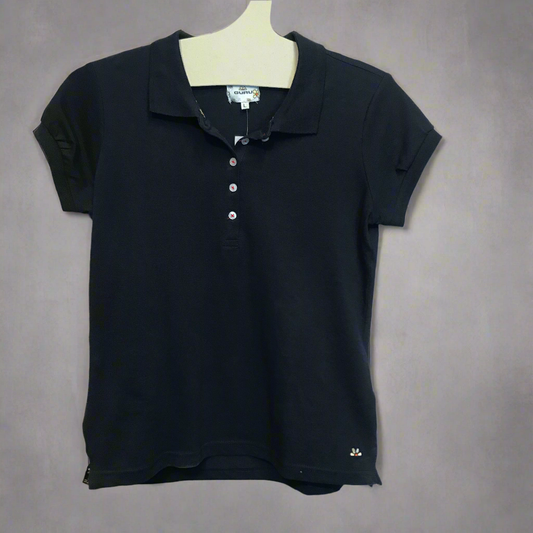 concrete flower bouquet dark blue tee