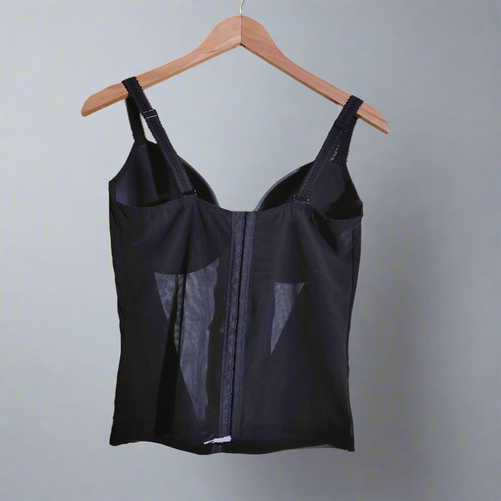 vienes conmigo black corset