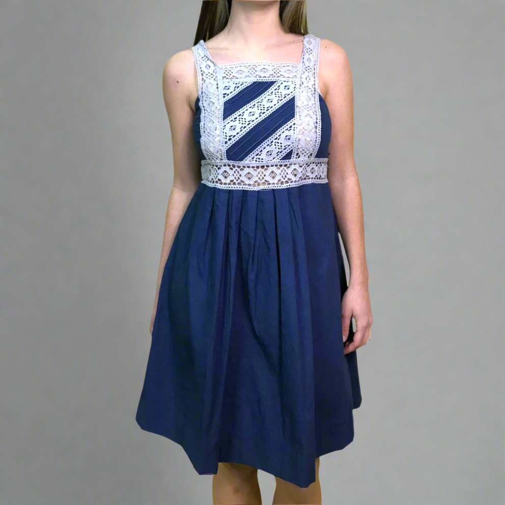 iced americano denim dress