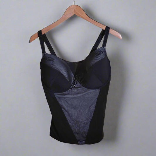 vienes conmigo black corset