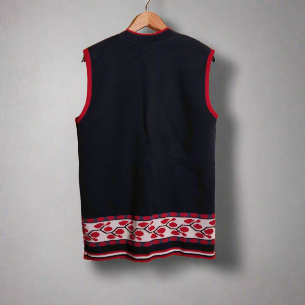 home made jam black vest