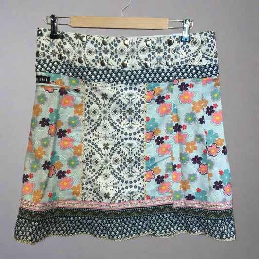purple haze floral skirt