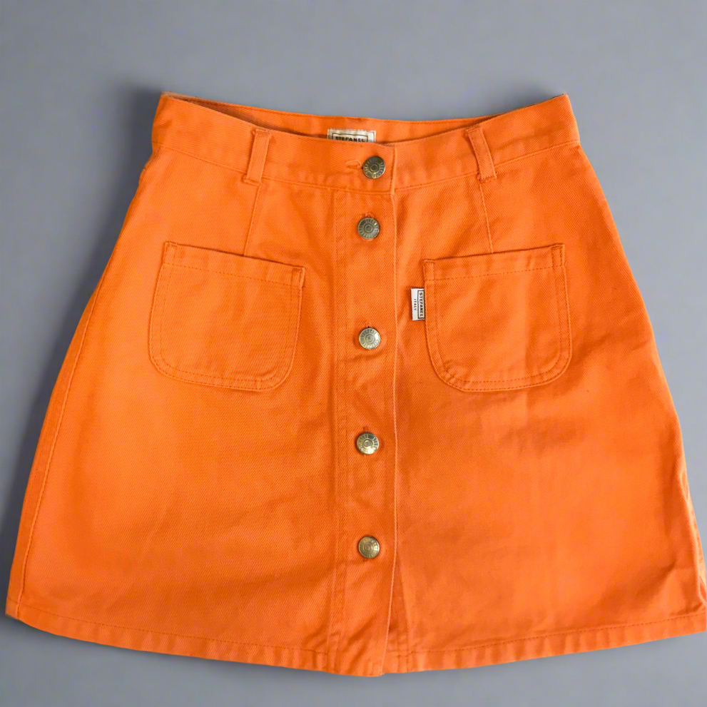 peaches on the beach orange skirt