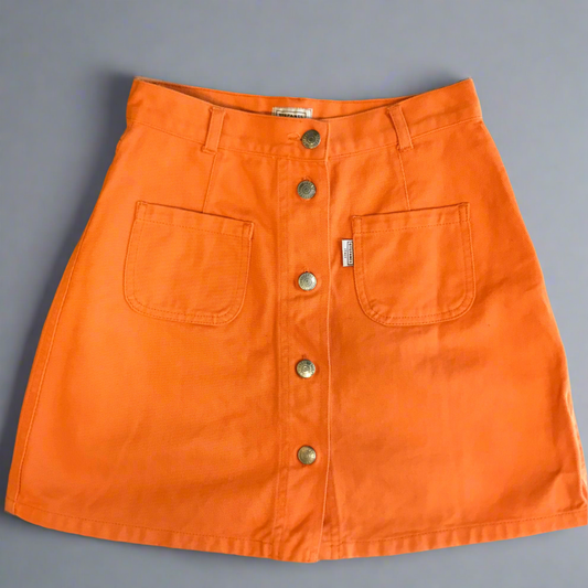 peaches on the beach orange skirt