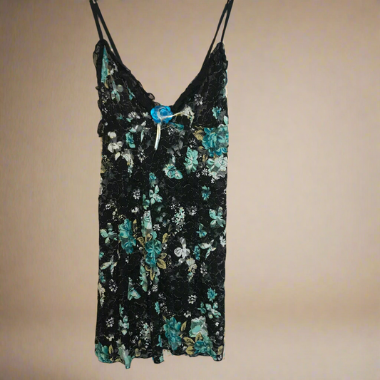 black rose petals in the pool lingerie
