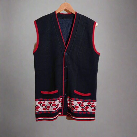 home made jam black vest