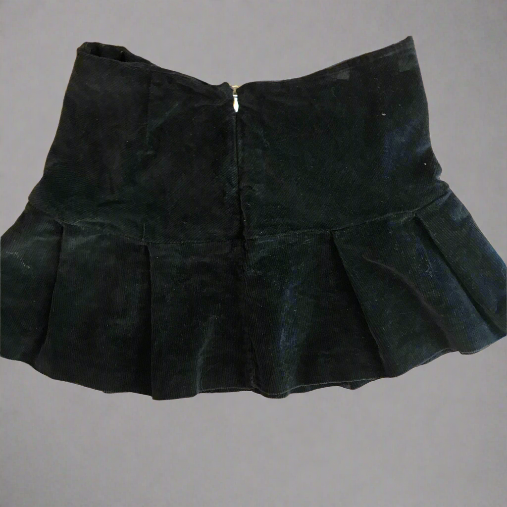high heels on and this black skirt
