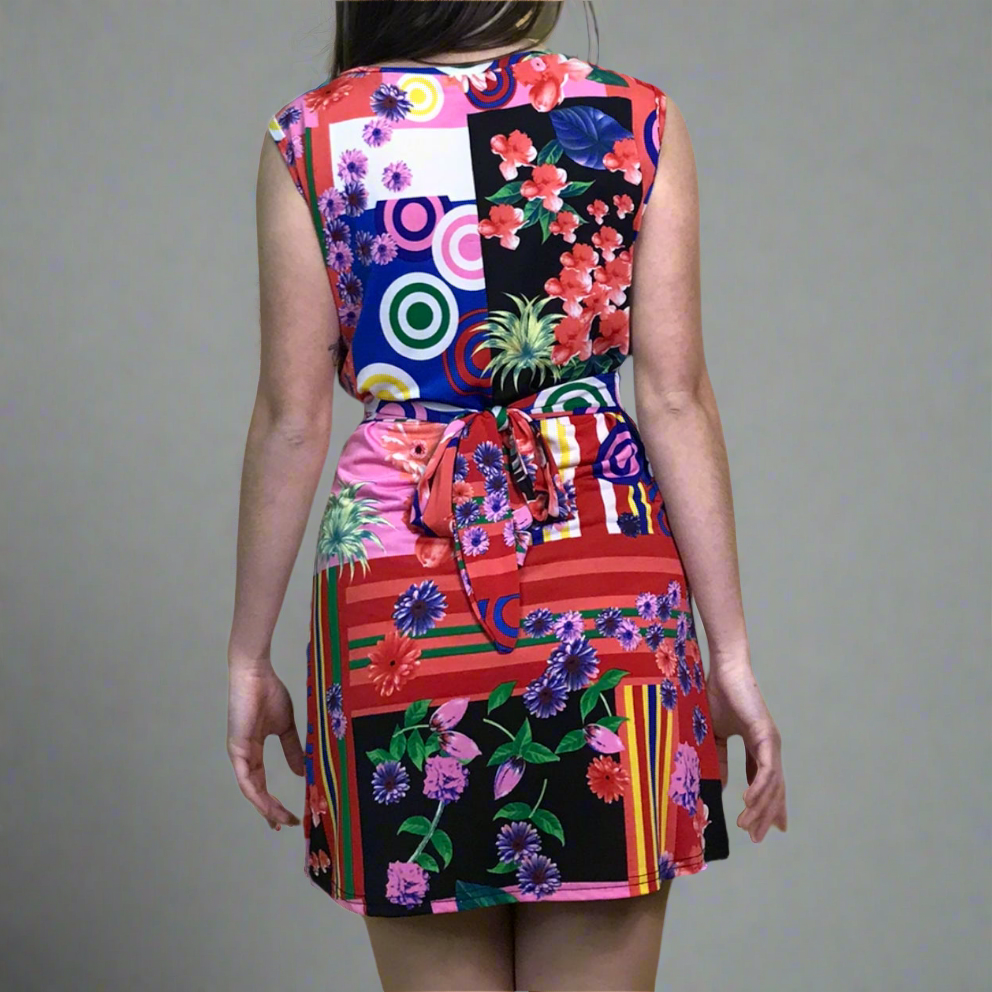 like a G6 multicoloured y2k dress
