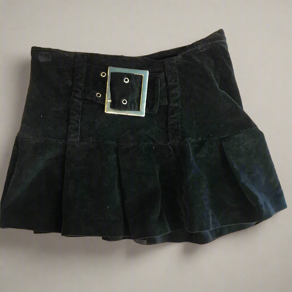 high heels on and this black skirt
