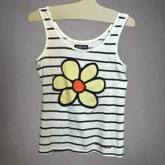 free soul black and white top