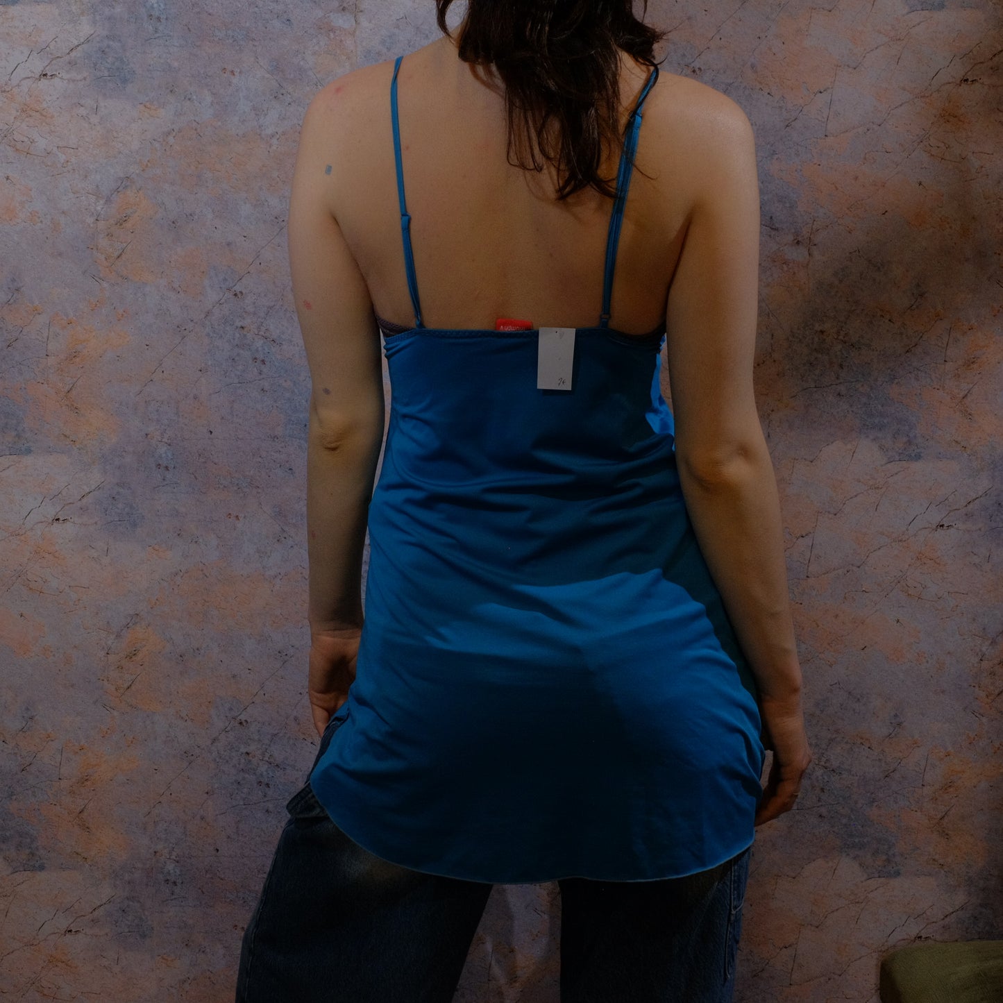 stop the world to stop the feeling blue lingerie dress