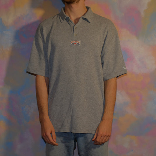 casual wednesday gray polo shirt