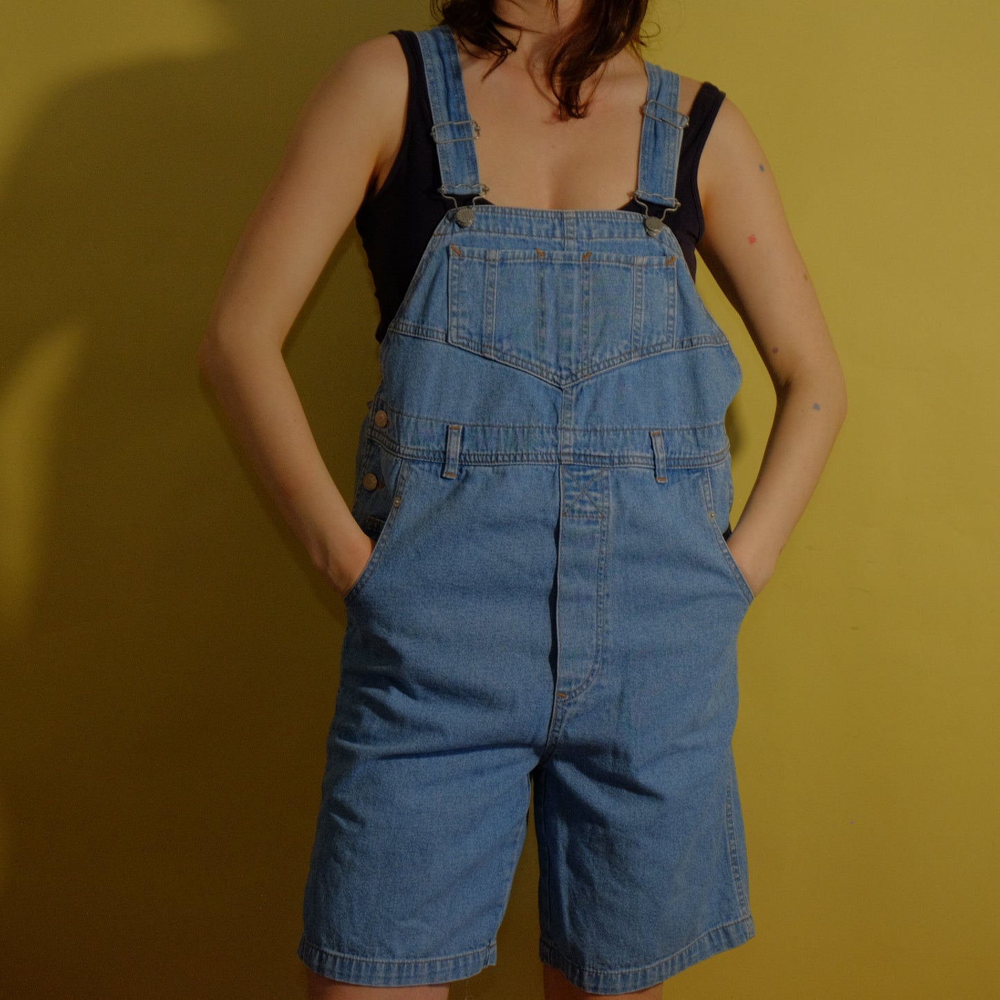 heat waves and whales denim dungarees