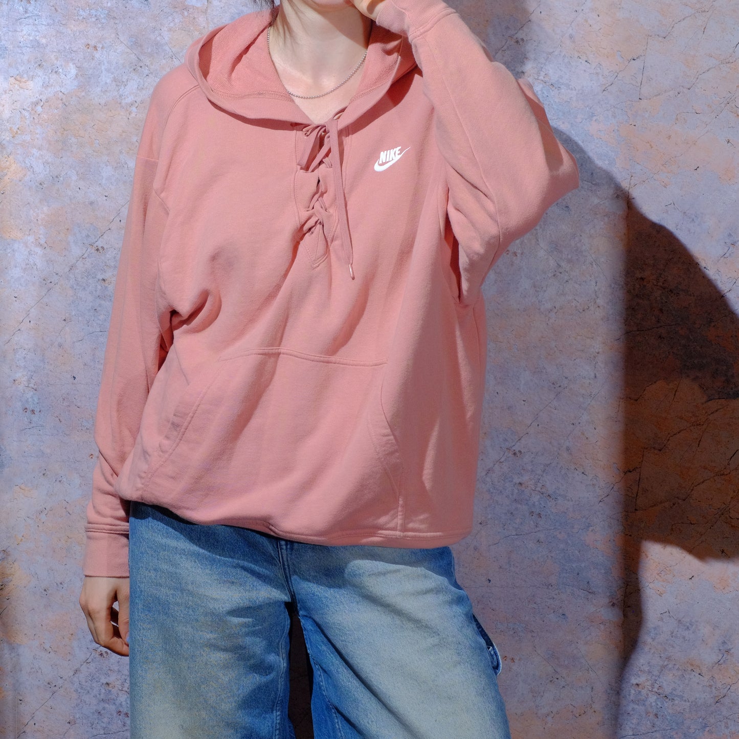i'm just a girl pink nike sweater