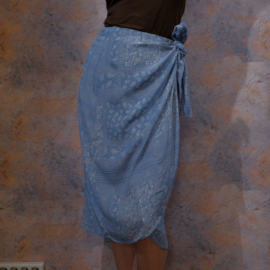 playing in the sand wrapped skirt