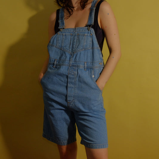 heat waves and whales denim dungarees