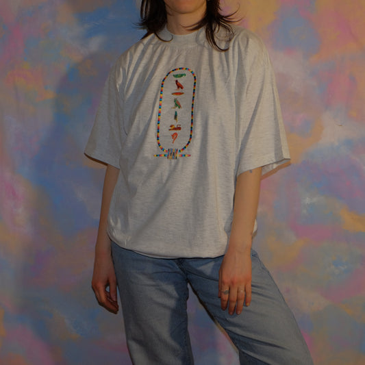 anybody god an egyptian translator? beige t-shirt