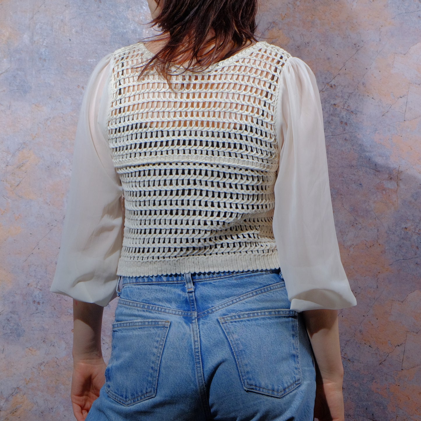 today is sunny but it's still winter white top