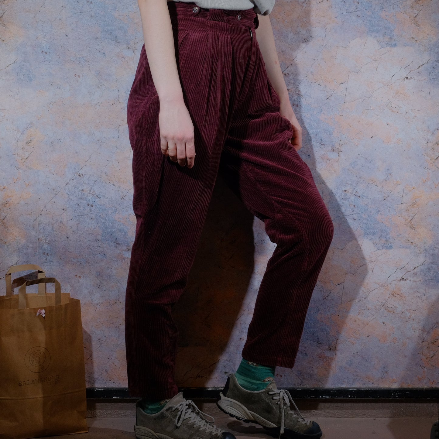 sweet potatoes burgundy corduroy pants