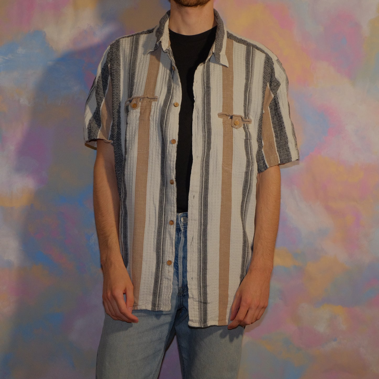 activate the world together stripped shirt