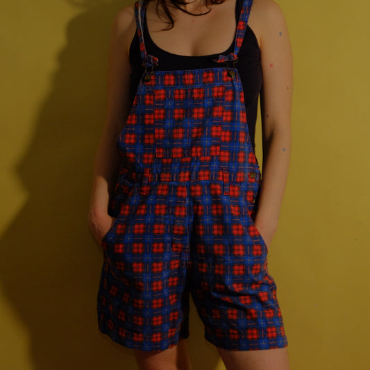brOKen clock checked dungarees