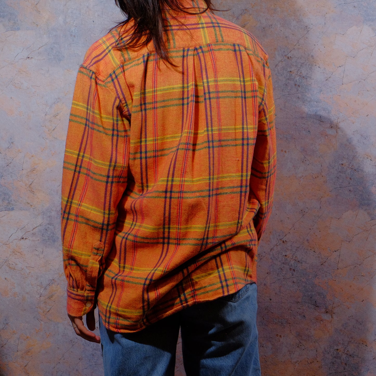 happy little chubby pigs orange flannel